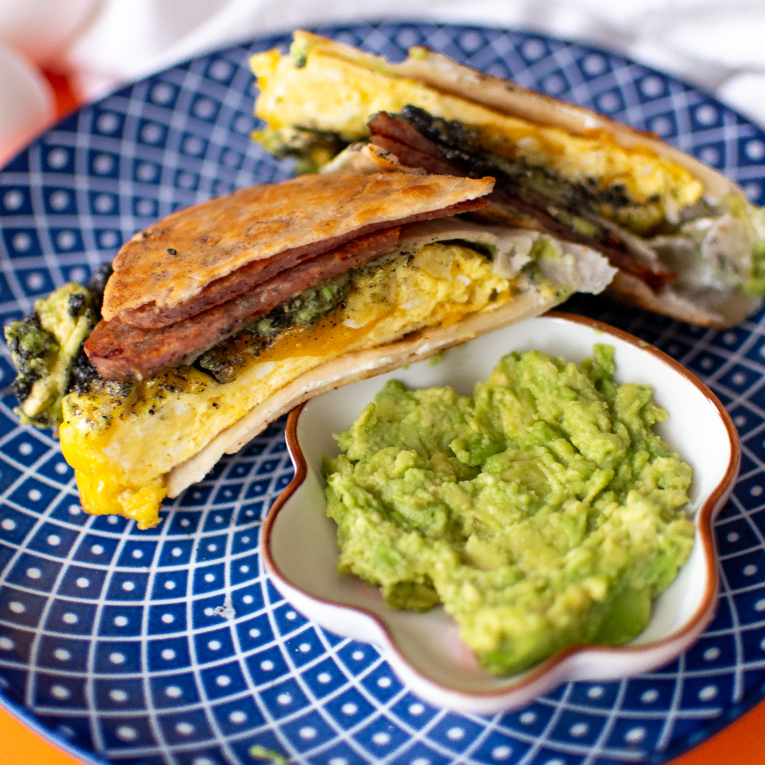 Black Sesame Spam Breakfast Wrap