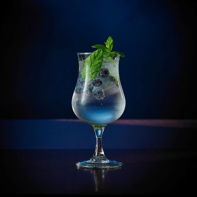Image of Homemade Blueberry Mint Sparkling Lemonade