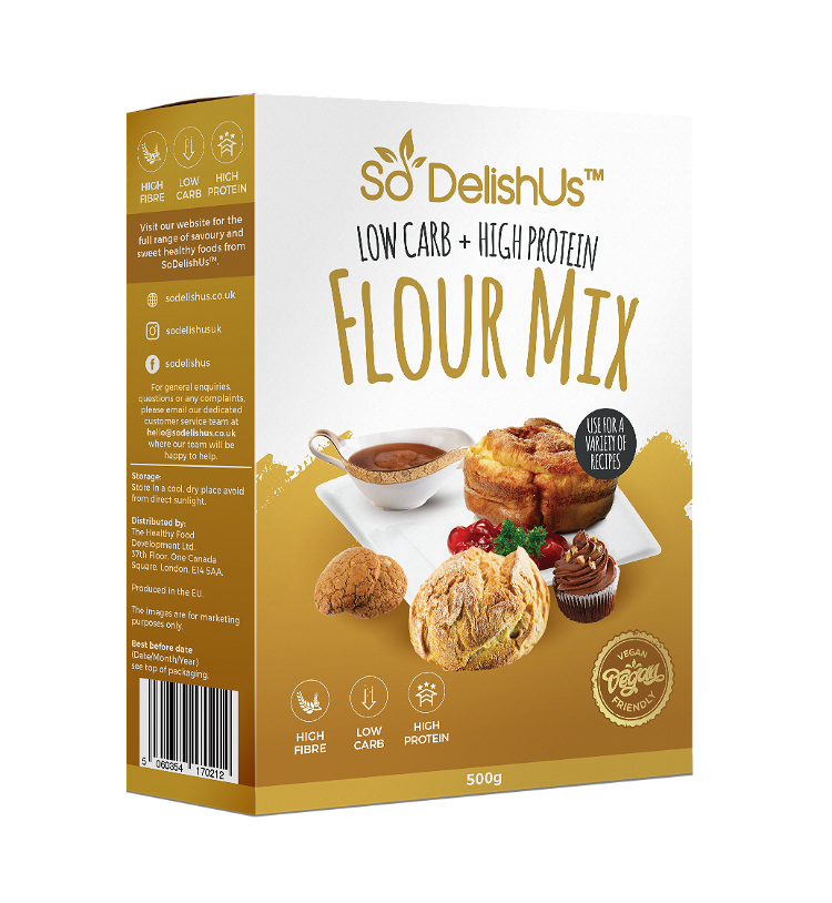 Image of In a medium bowl, add the SoDelishUs®&nbsp;&nbsp;Flour Mix, SoDelishUs® Table-top...