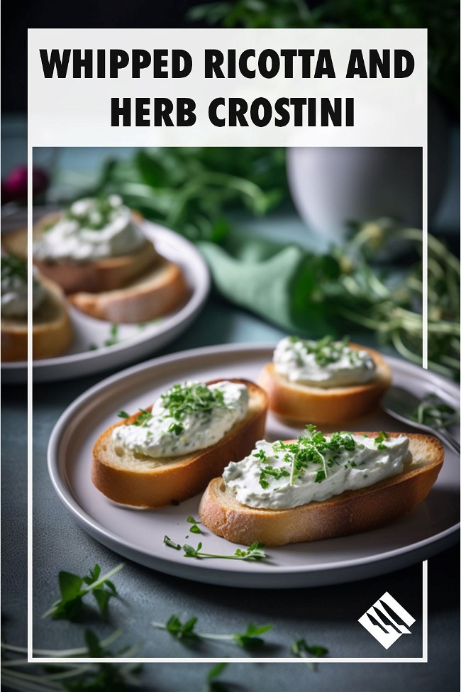 Image of Whipped Ricotta and Herb Crostini Recipe
