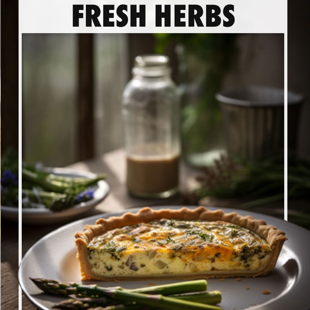 Asparagus Quiche with Gruyère and Fresh Herbs