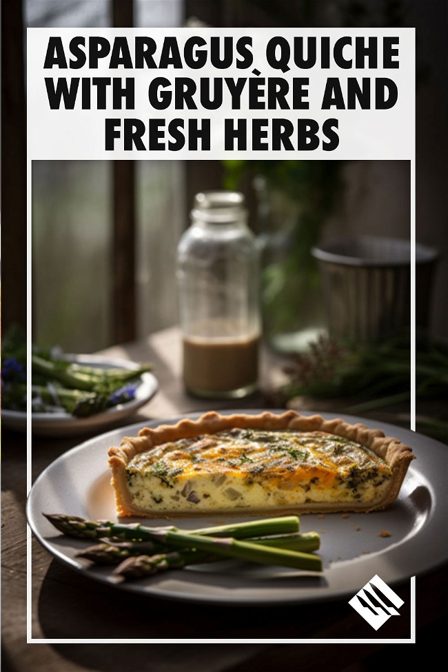 Image of Asparagus Quiche with Gruyère and Fresh Herbs