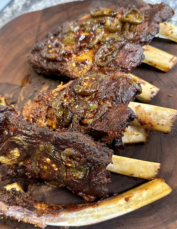 Image of Smoked Huckleberry Buffalo Back Ribs