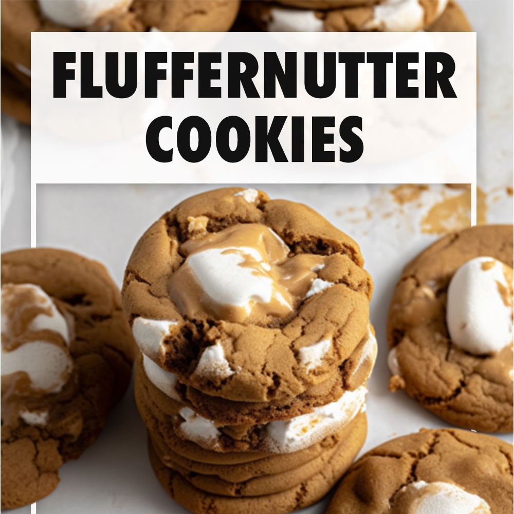 Fluffernutter Cookies AKA Peanut Butter Marshmallow Cookies