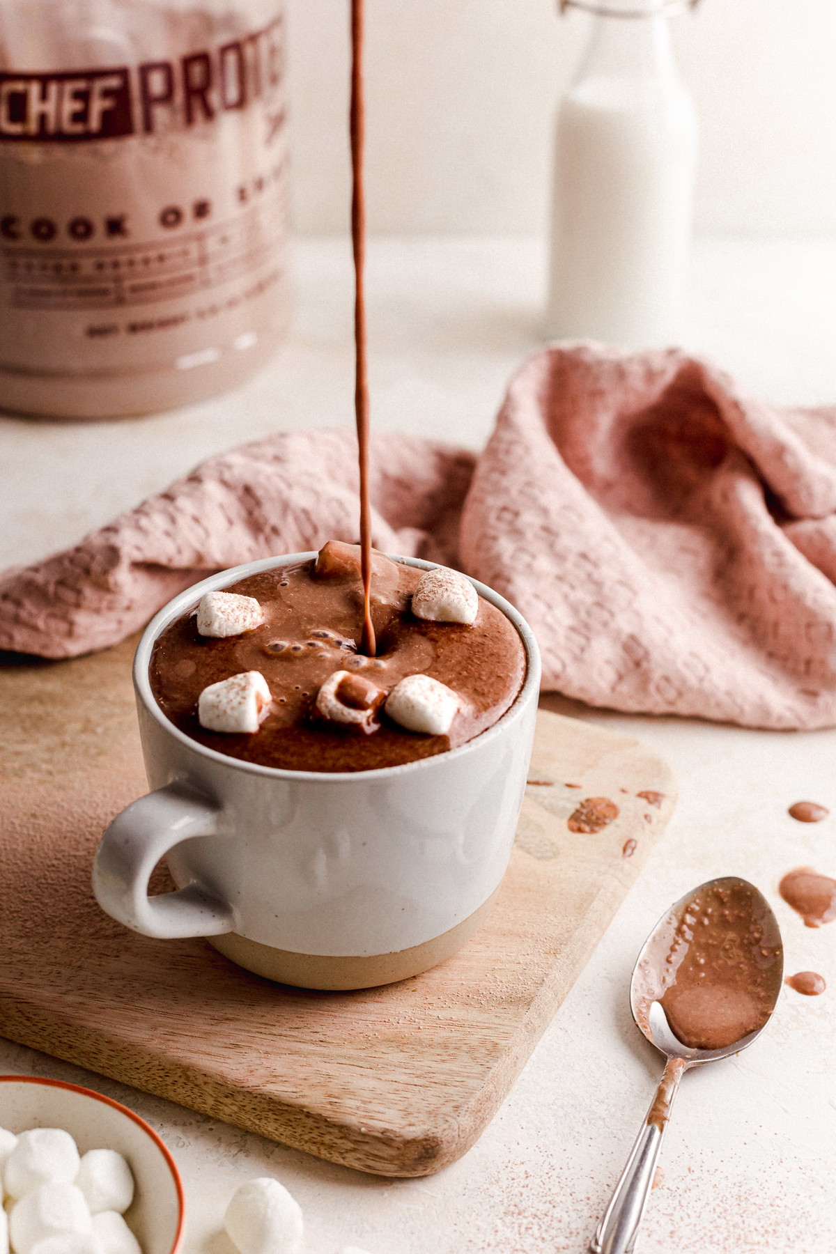 Chocolate caliente de avena