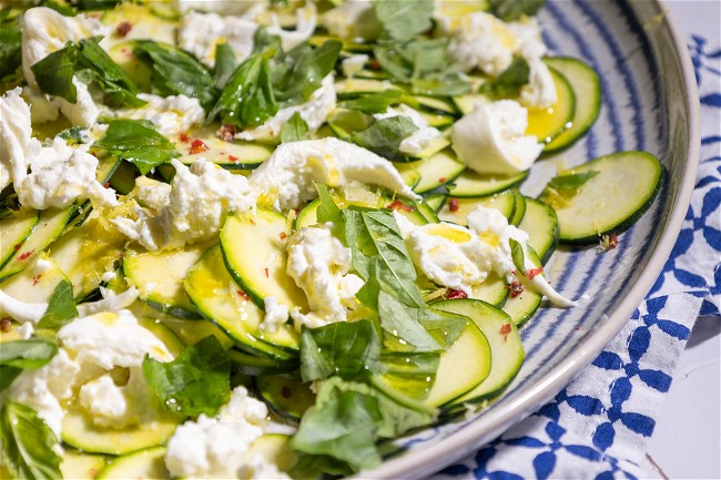 Image of Zucchini Burrata Crudo