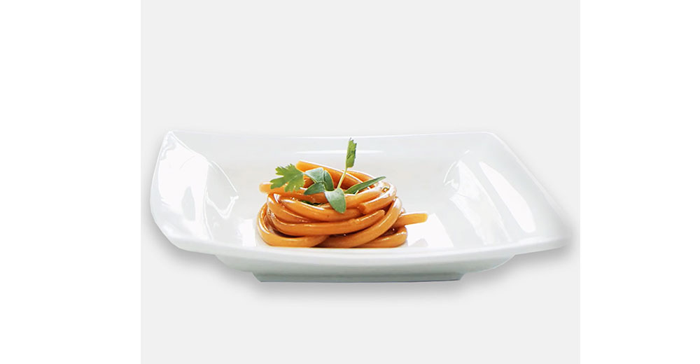Noodles al Curry rosso Tailandese con Agar agar