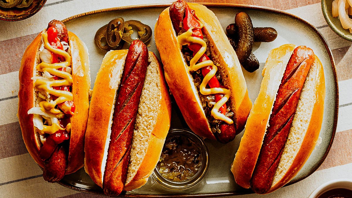Image of Sourdough Discard Hot Dog Buns