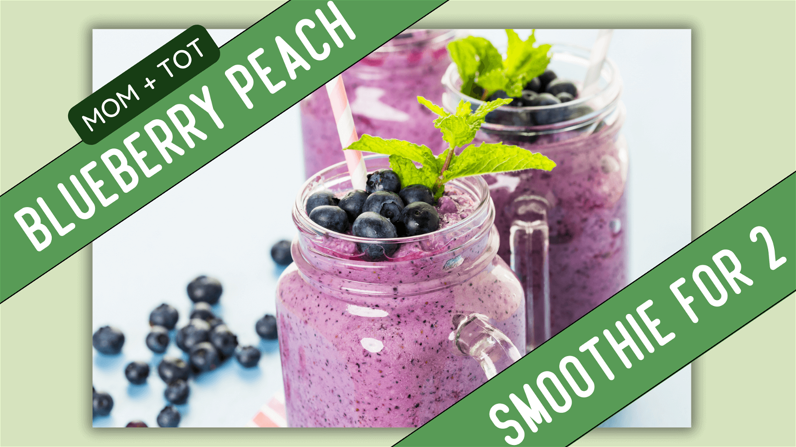 Image of Blueberry Peach Mom and Tot Smoothie