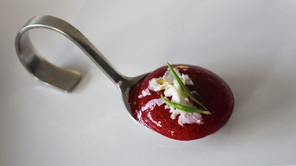 Image of Beetroot Balsamic Spheres Recipe