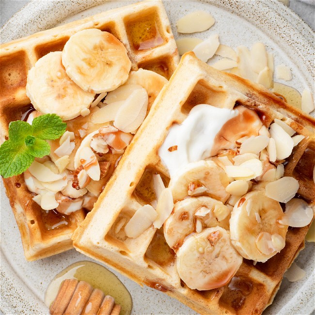 Image of Banana Bread Waffles