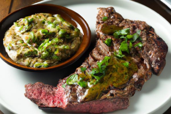 Image of Grilled Steak with Chimichurri Sauce
