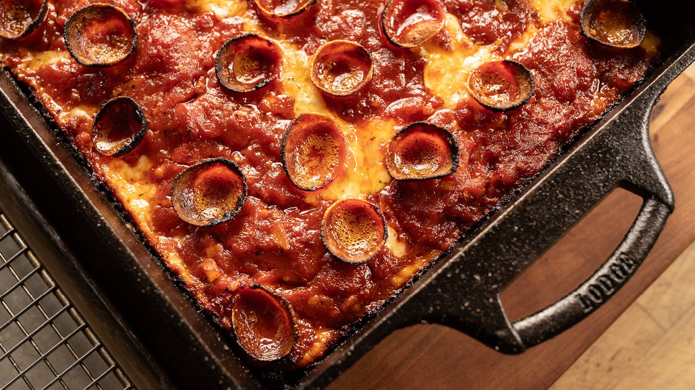 Image of Detroit Style Pepperoni Pizza