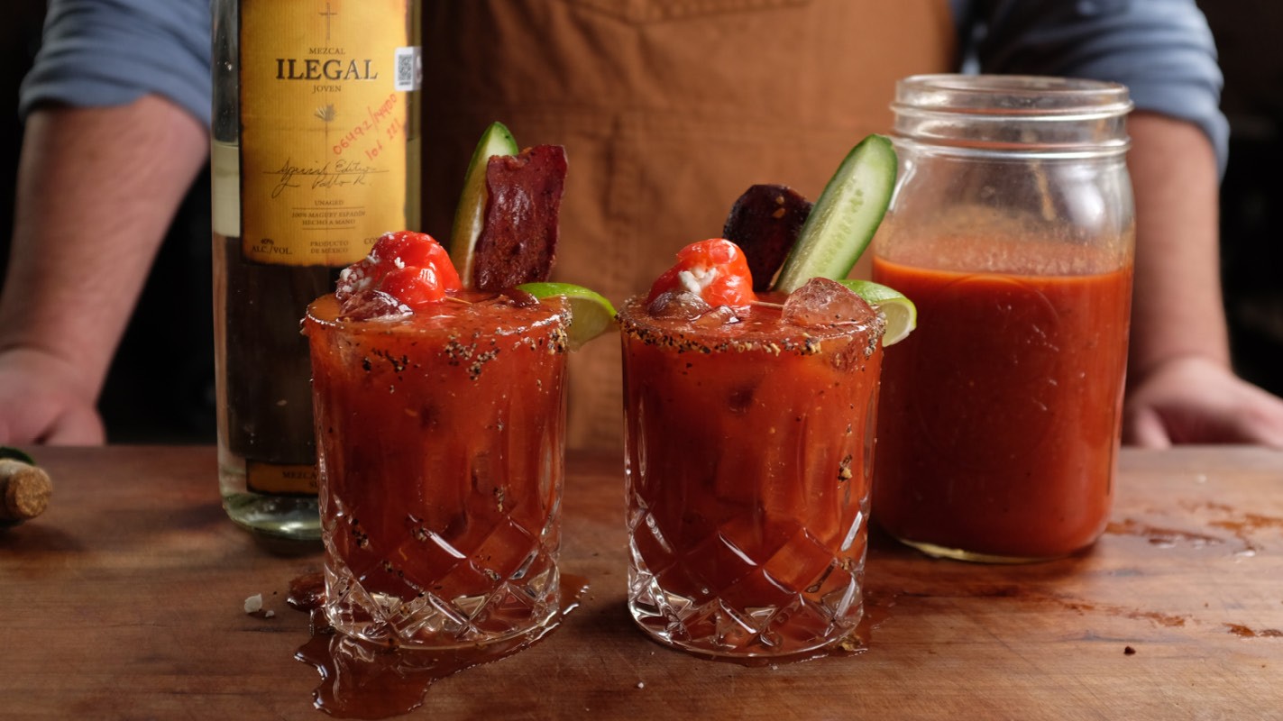 Image of Bloody Maria with Smoked Beef Jerky