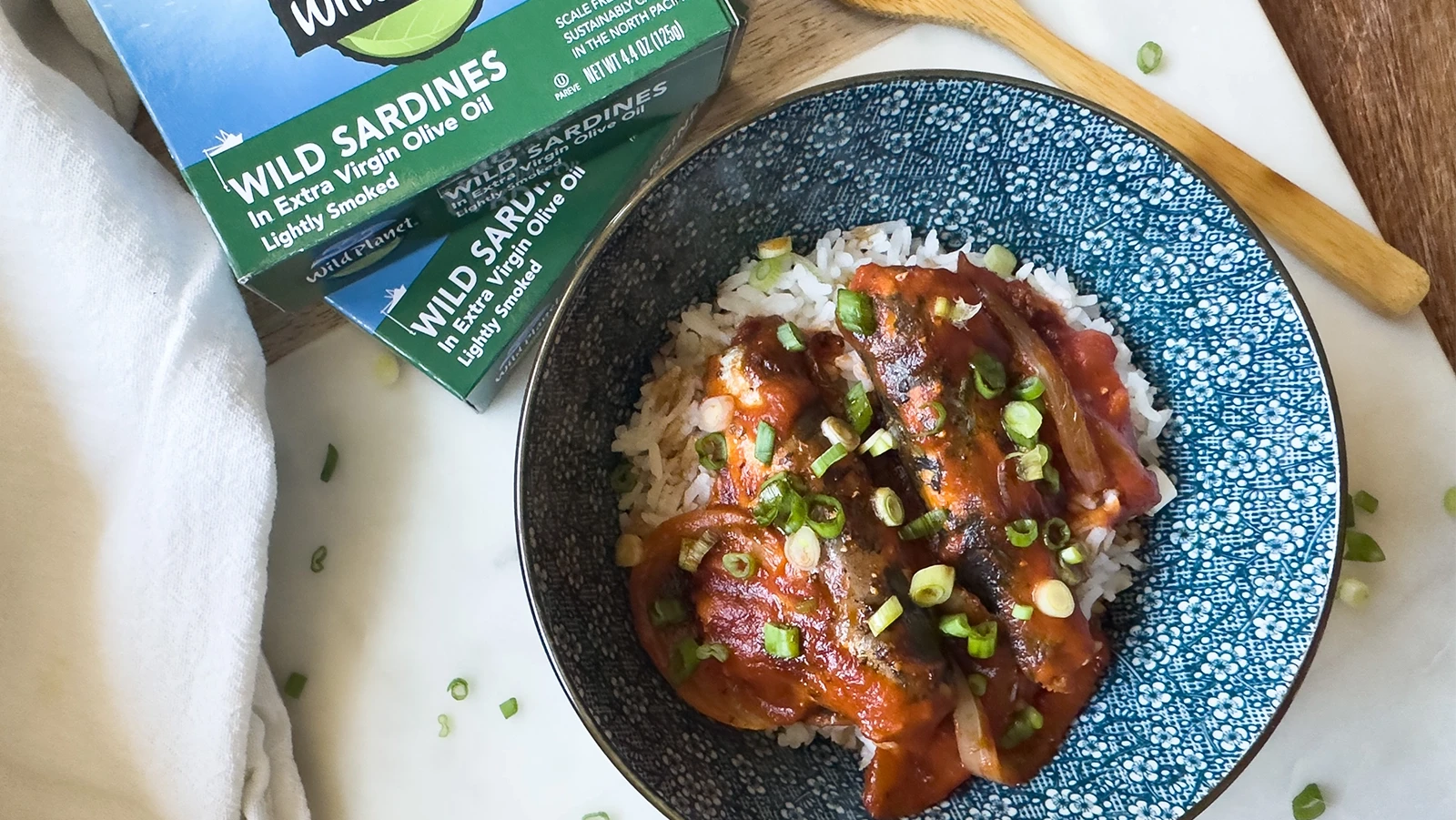 Sardines in Tomato Sauce over Rice | Wild Planet Foods recipe