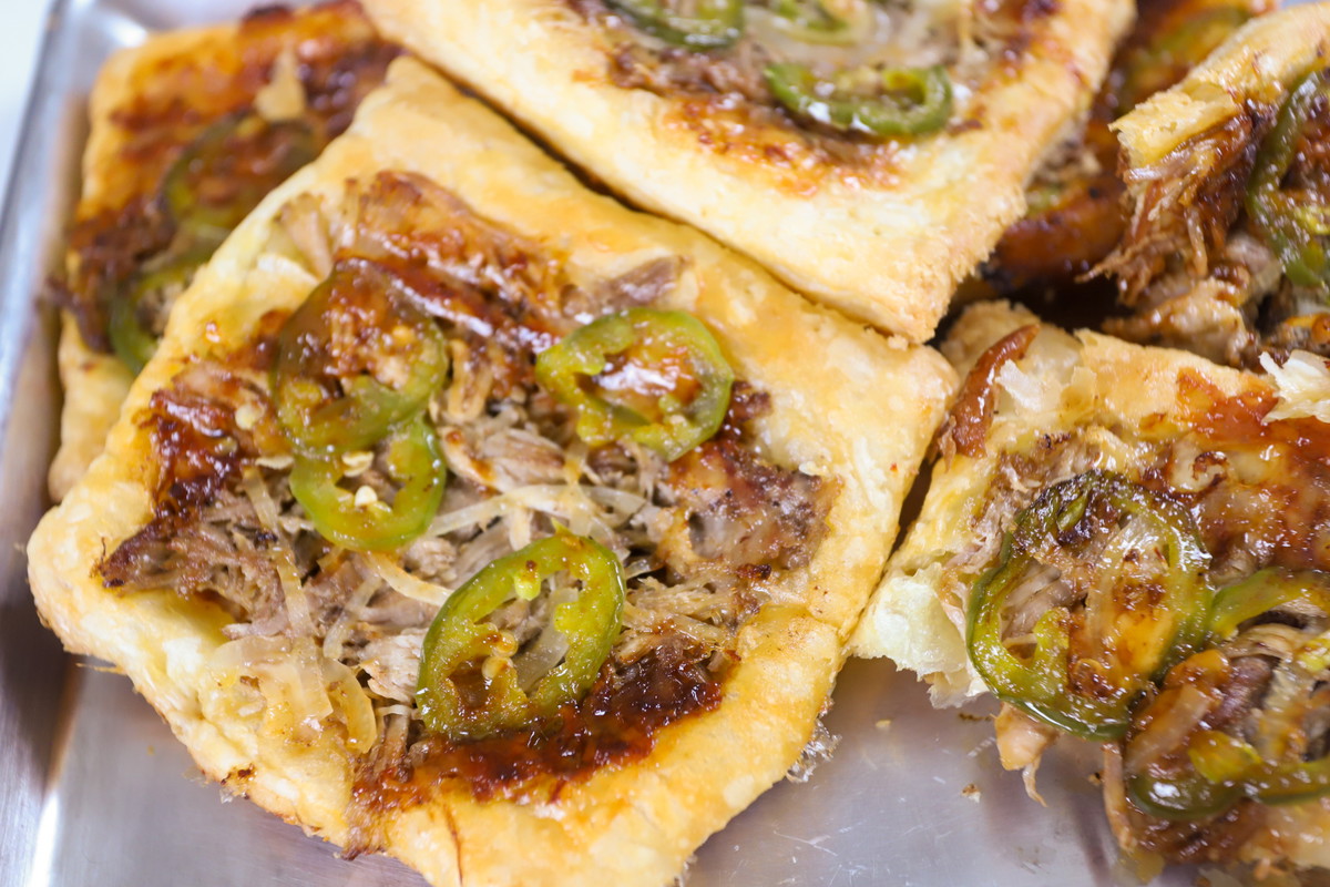 Upside-down Pulled Pork Pastry