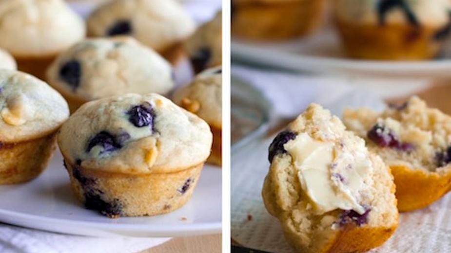 Image of Gluten-Free Blueberry & White Chocolate Muffins Recipe