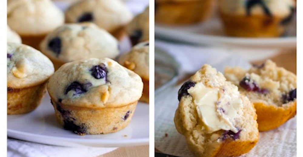 Gluten-Free Blueberry & White Chocolate Muffins Recipe