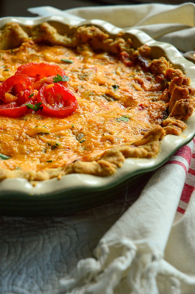 Kitcheneez Pimento Cheese Tomato Pie