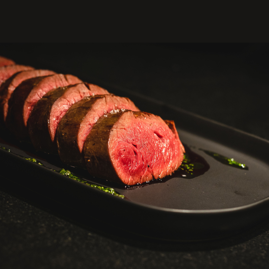 Sous Vide Elk Tenderloin with Chimichurri Sauce