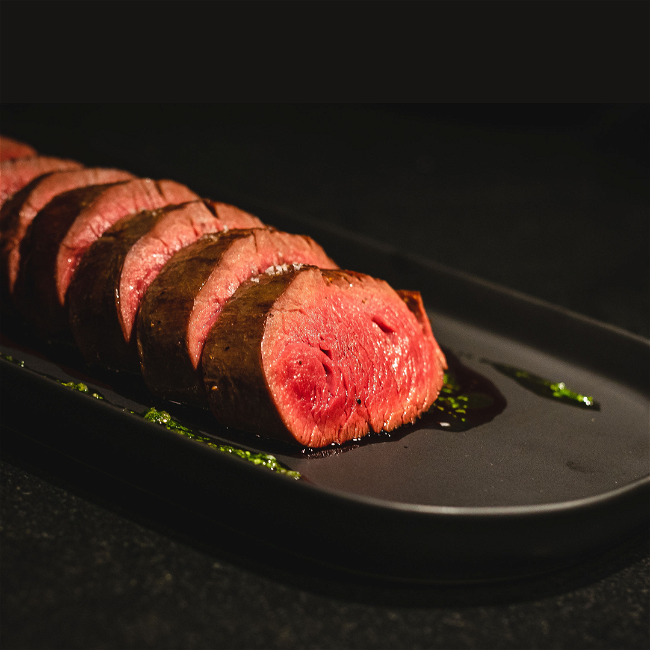 Image of Sous Vide Elk Tenderloin with Chimichurri Sauce