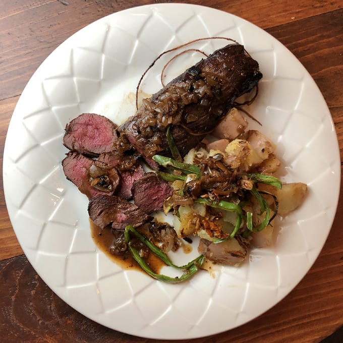 Seared Elk Tenderloin With Pan Sauce