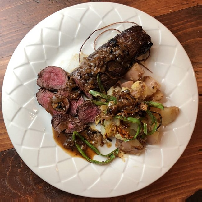 Image of Seared Elk Tenderloin With Pan Sauce