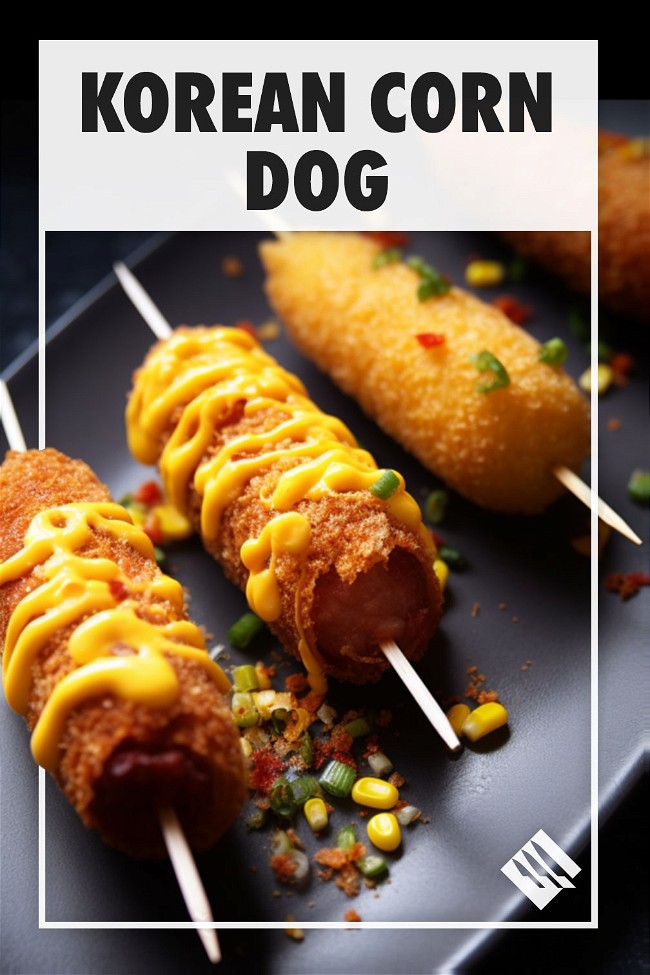 Korean Corn Dog Photos, Images and Pictures