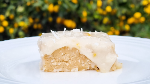 Image of No Bake Zesty Lemon Slice 