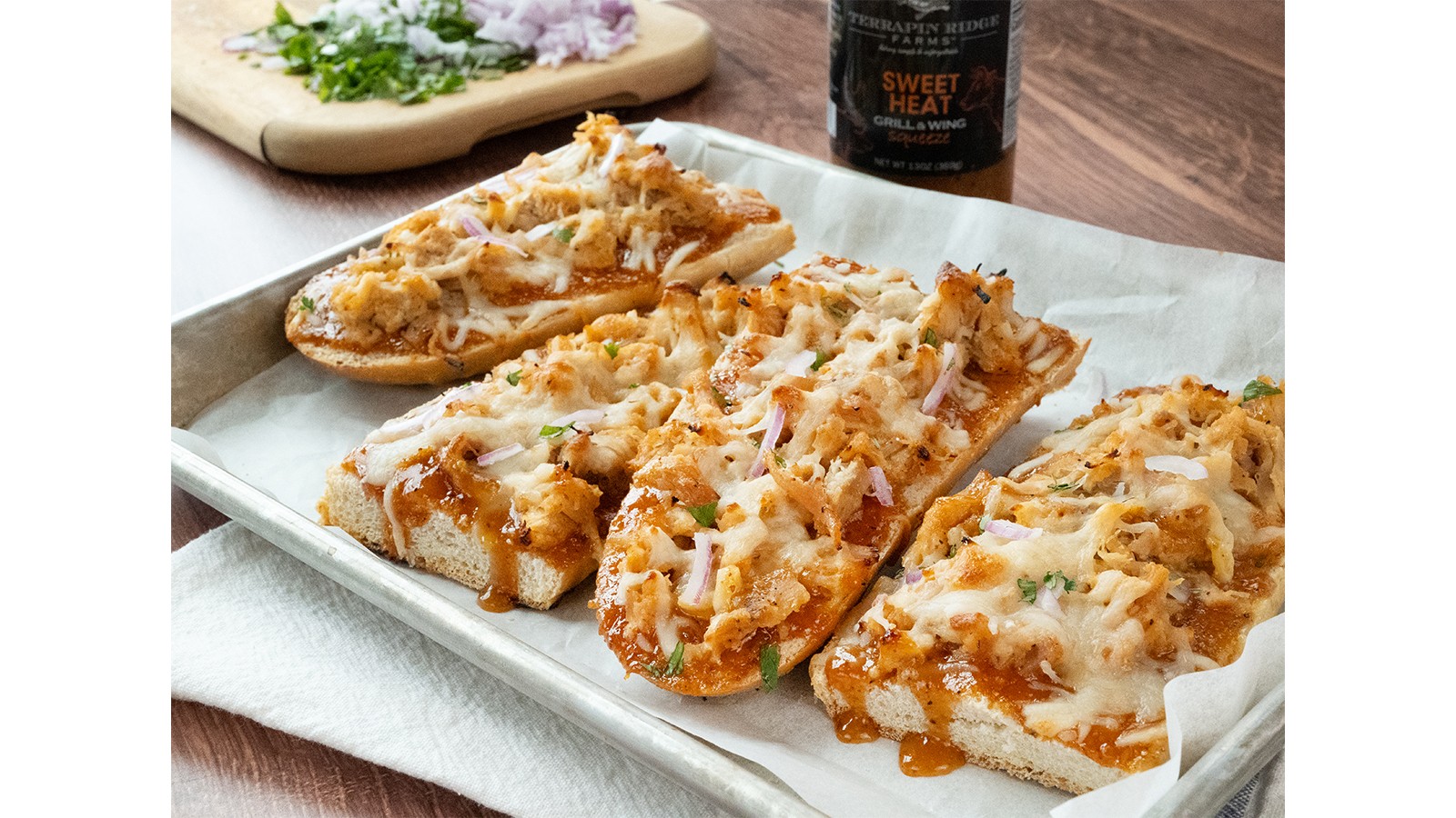 Image of French Bread BBQ Chicken Pizza