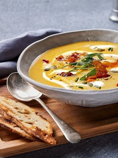 Image of Apple-Cheddar Squash Soup