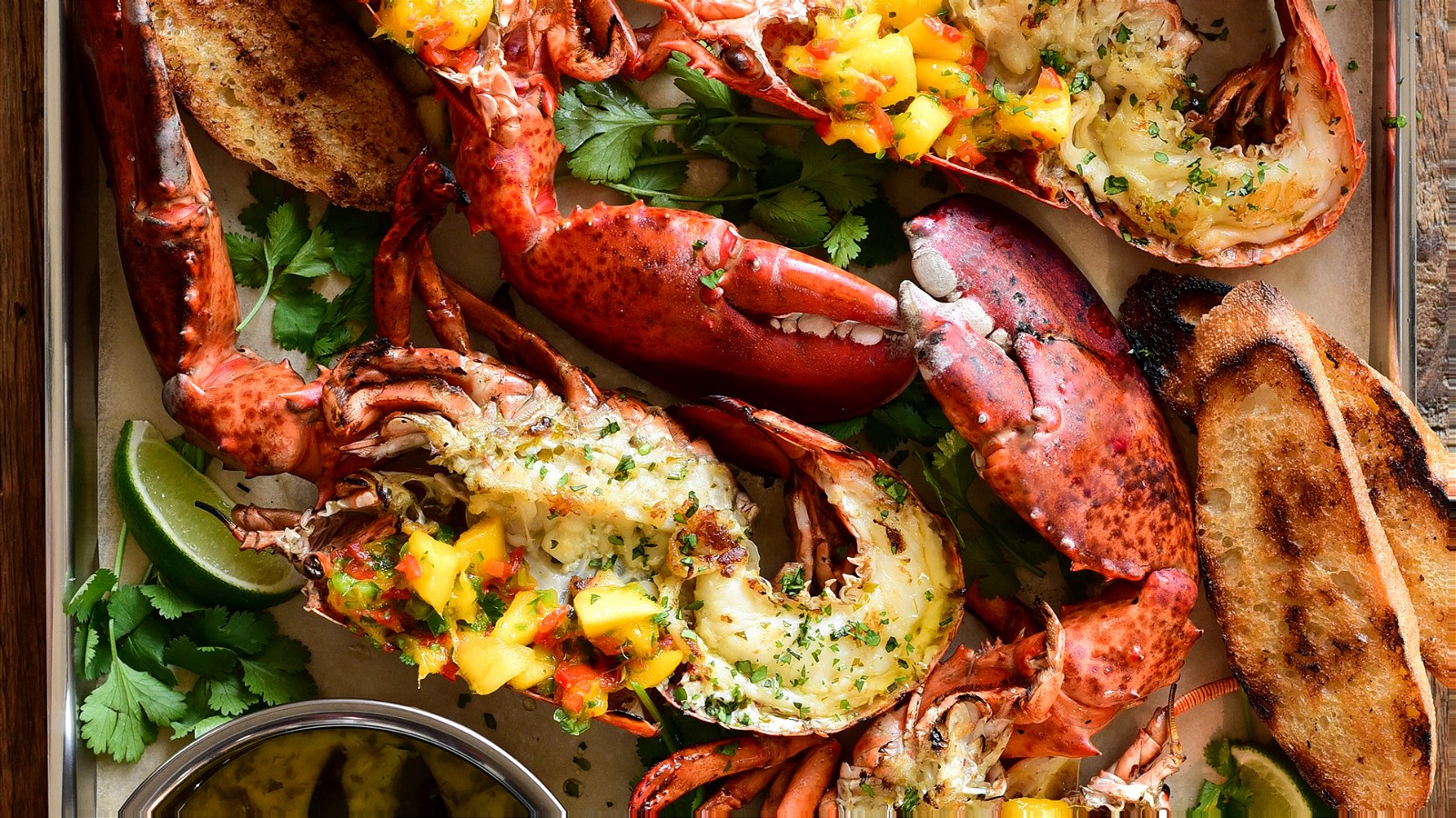 Image of Grilled Lobster with a Mango-Jalapeño Salsa
