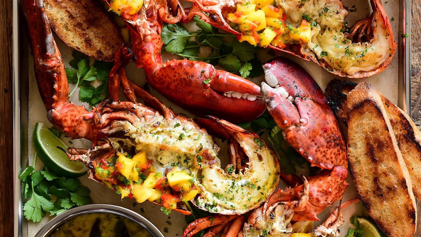 Image of Grilled Lobster with a Mango-Jalapeño Salsa