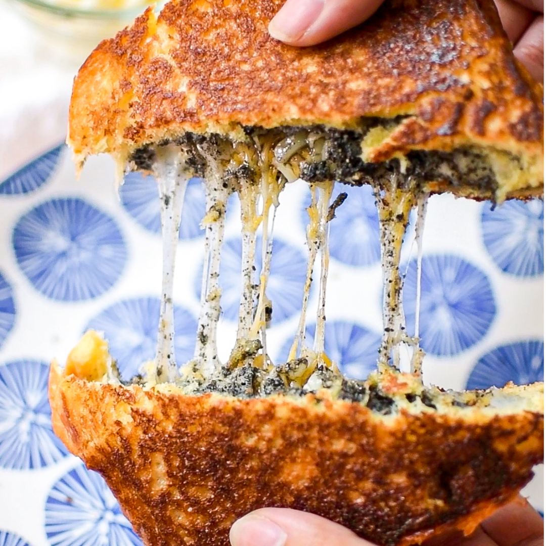 Black Sesame Grilled Cheese