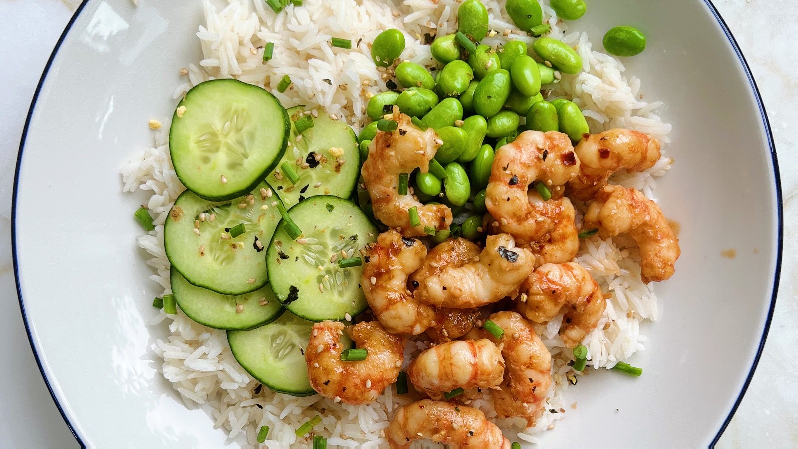 Image of Honey Sriracha Spot Prawn Bowl