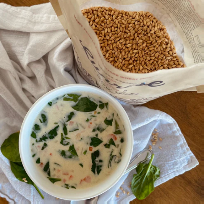 Image of Heritage Wheat Berry Chicken Soup Recipe