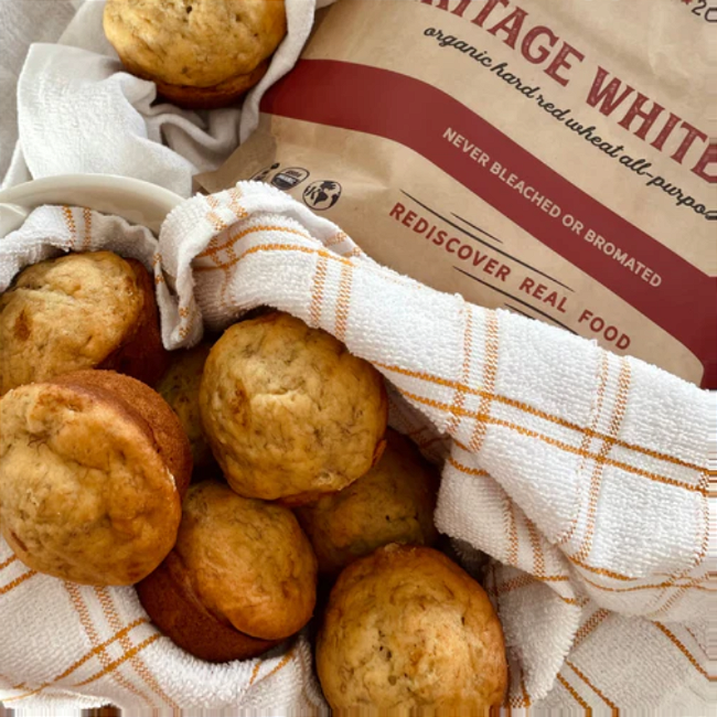 Image of Heritage Banana Chocolate Chip Pecan Muffin Recipe