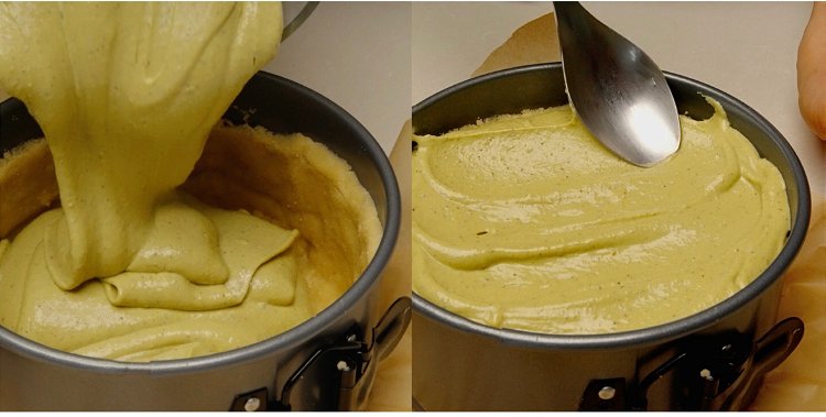 Image of Add the filling to the crust and smooth out the...