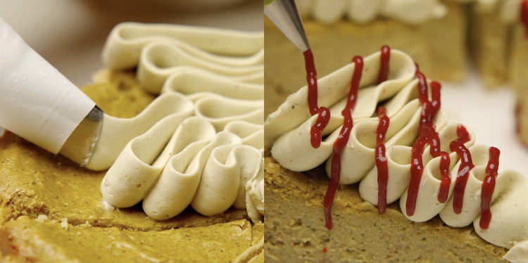 Image of Once the cheesecake has cooled completely, serve it with some berry sauce and coconut whip on top of the cheesecake.The cheesecake will keep fresh for 5 days in the refrigerator.