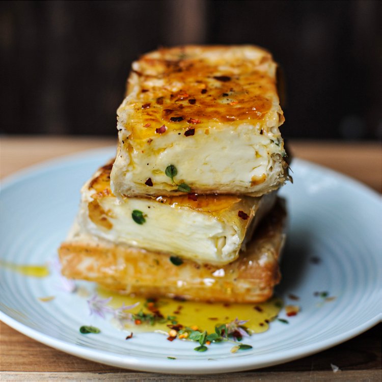 Image of Plate baked feta, drizzle with more Ben’s Honey and a...