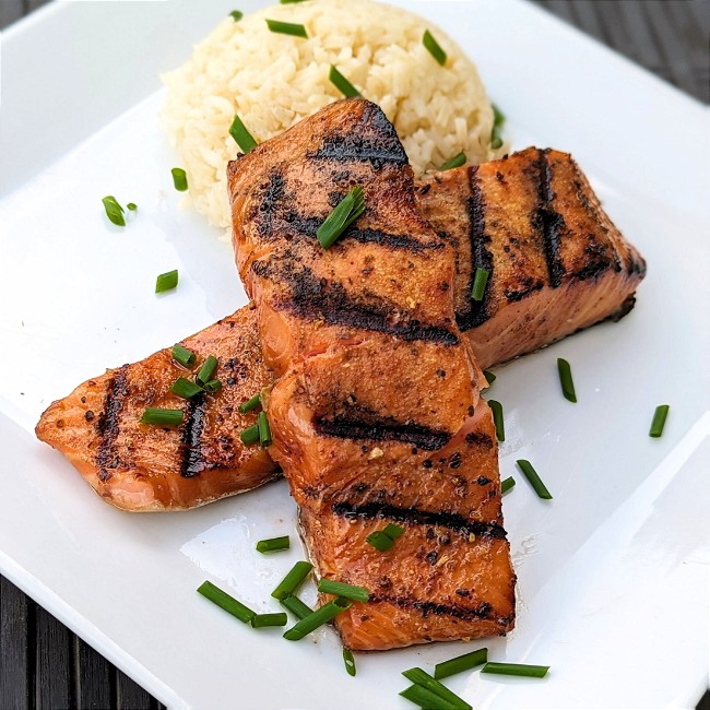 Image of Smokey, Citrusy, Korean Bulgogi Grilled Salmon