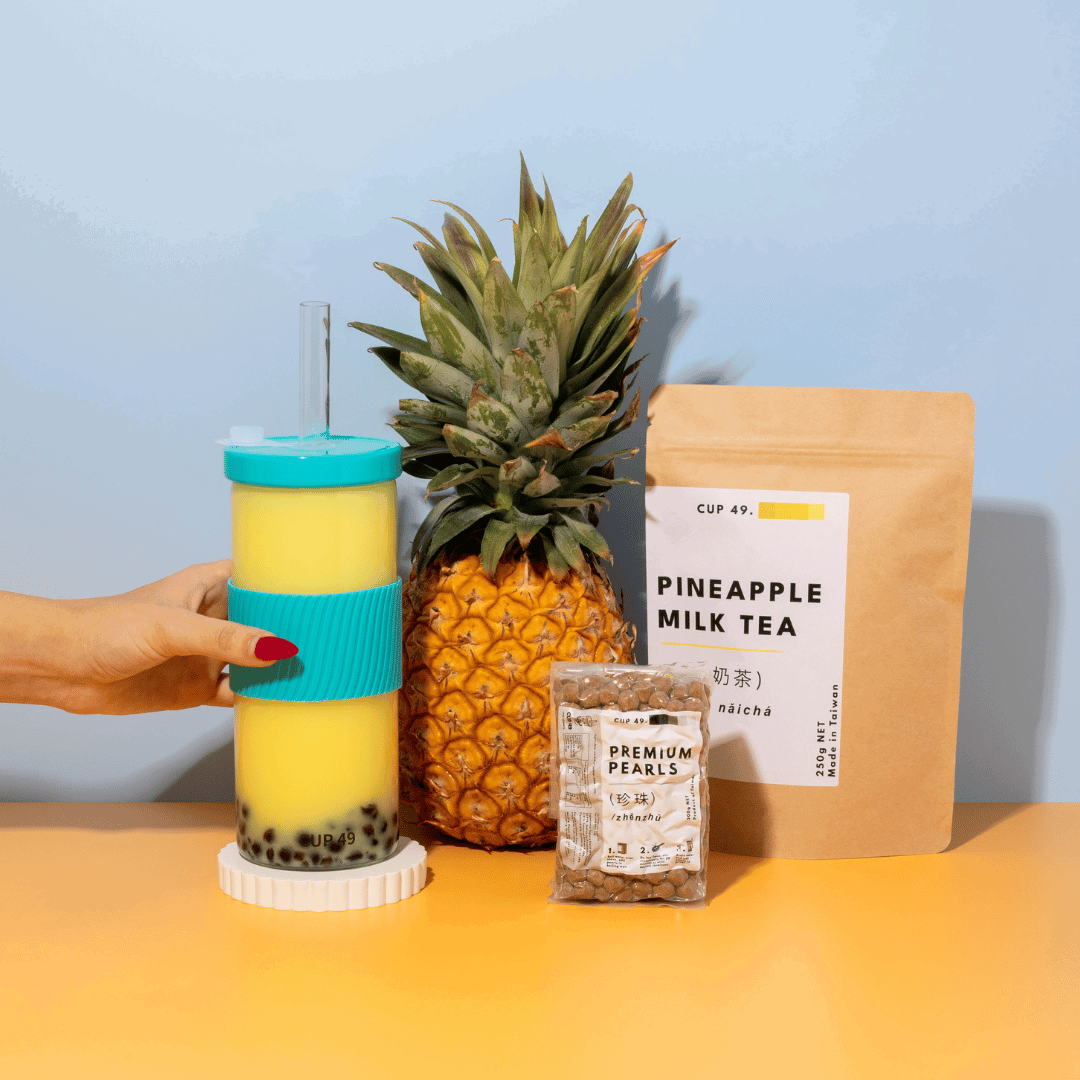 How To Make Pineapple Milk Bubble Tea 