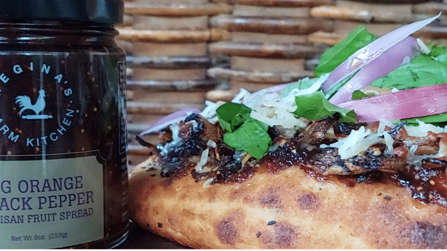Image of Regina's Farm Kitchen Fig and Goat Cheese Flatbread