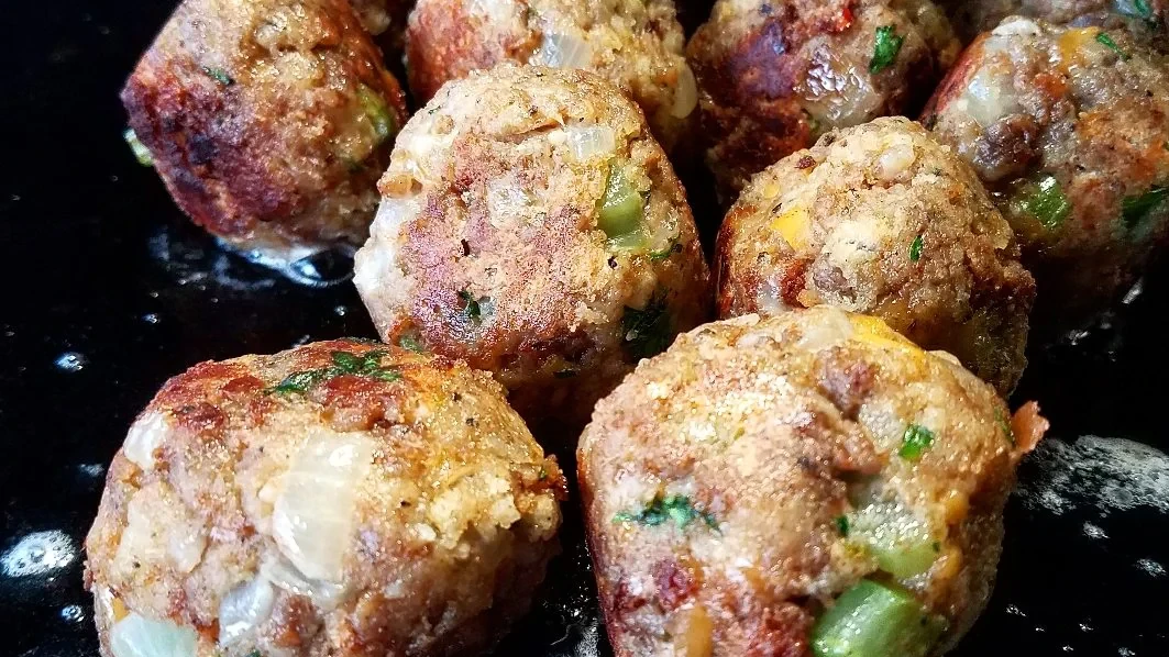 Image of Cheese Sausage Stuffing Balls