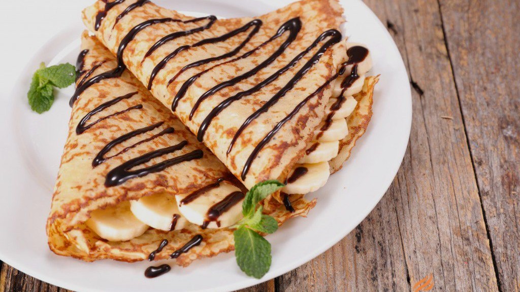 Image of Peanut Butter and Banana Crepes