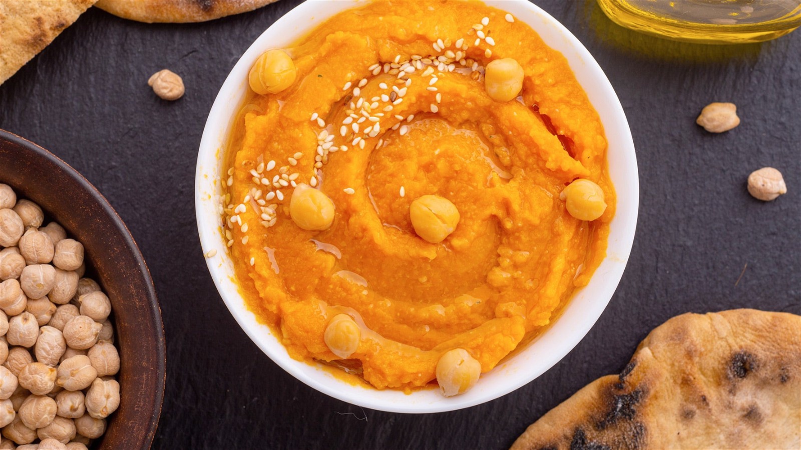 Image of Easy Homemade Carrot Hummus Recipe