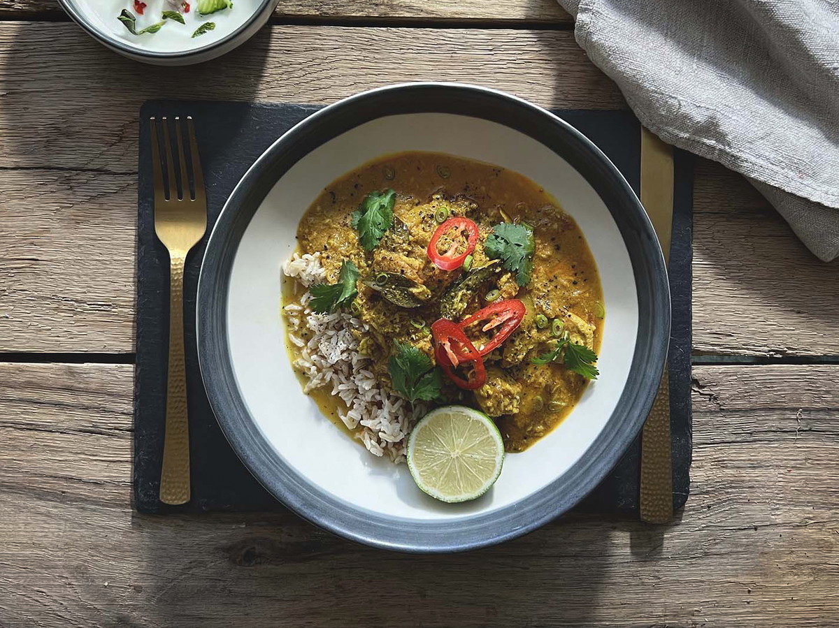 Tamil Chicken Curry with Rice