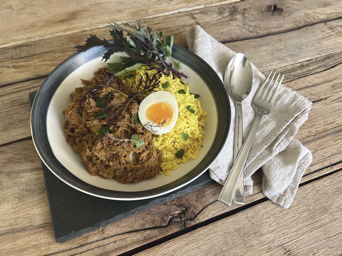 Beef Rendang Curry with Pilau Rice