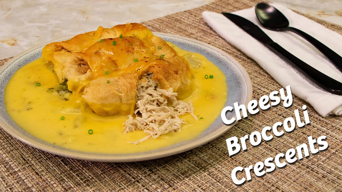 Cheesiest Broccoli Chicken Crescents