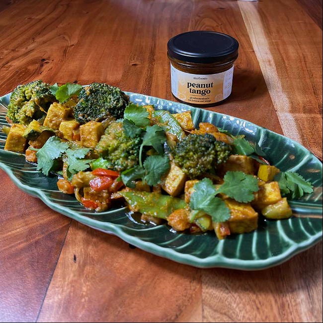 Image of Leckeres Erdnuss-Mango- Gemüse Curry
